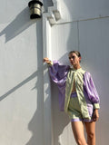 Menorca Airy Bi-color Blouse and Shorts - Villa Yasmine